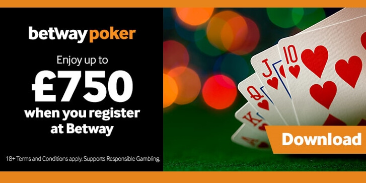 Betway Poker welcome offer