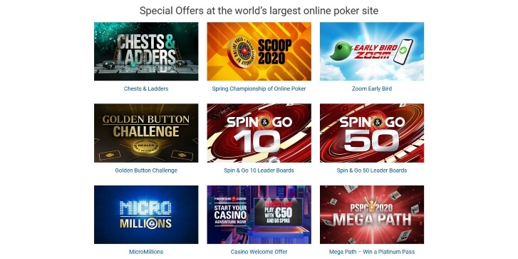 Ongoing promo deals at PokerStars